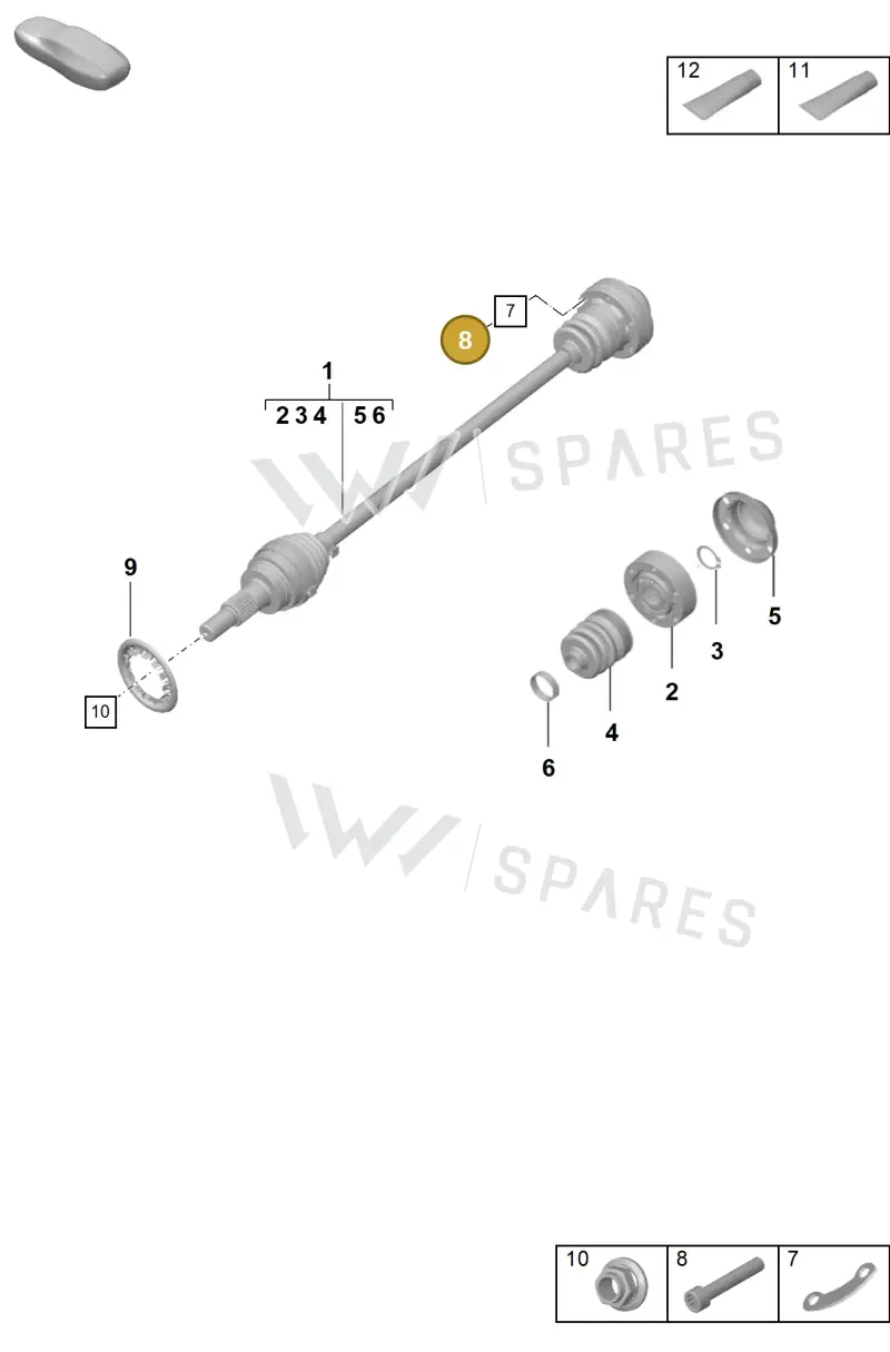 PAF107190 Porsche Screw