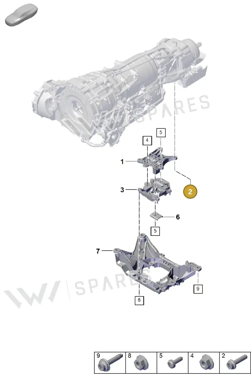 PAF10720402 Porsche Socket Head Bolt