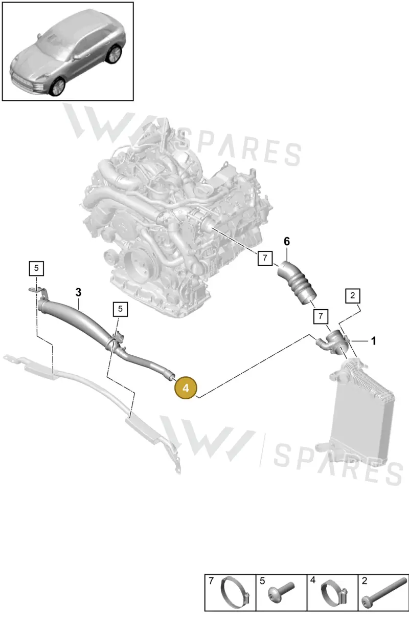 PAF107234 Porsche Hose Clamping