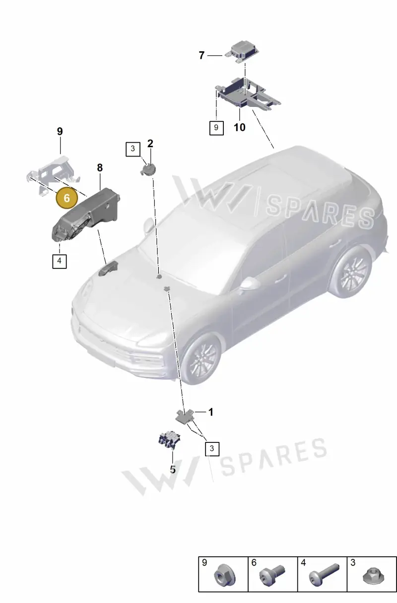 PAF107273 Porsche Hexagon Socket Head Bolt