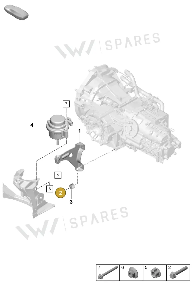 PAF108737 Porsche Threaded Pin