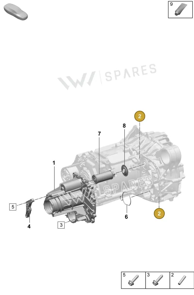 PAF108769 Porsche Cylinder Pin