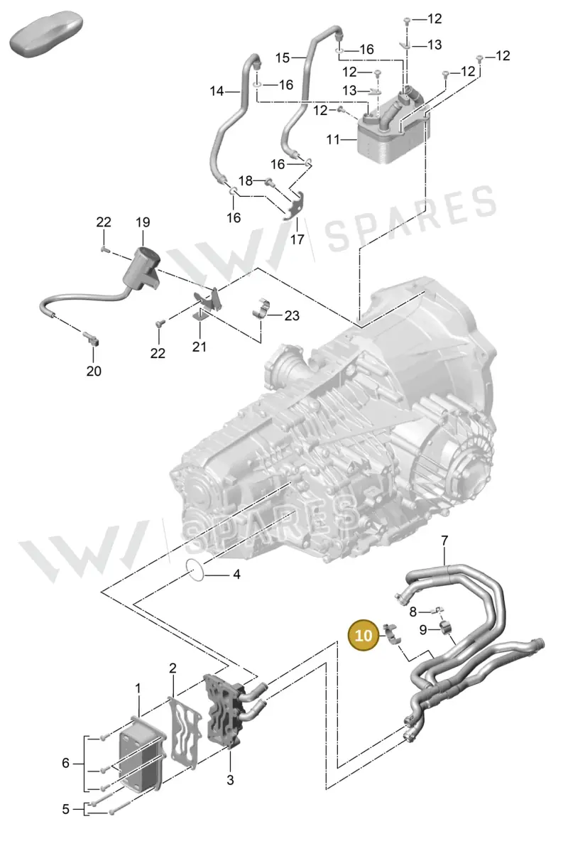 PAF108784 Porsche Combination Holder