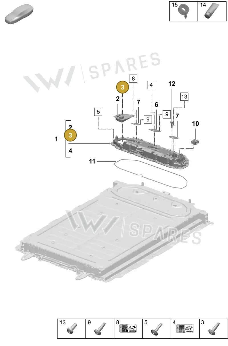 PAF108797 Porsche Torx Lens Flange Screw
