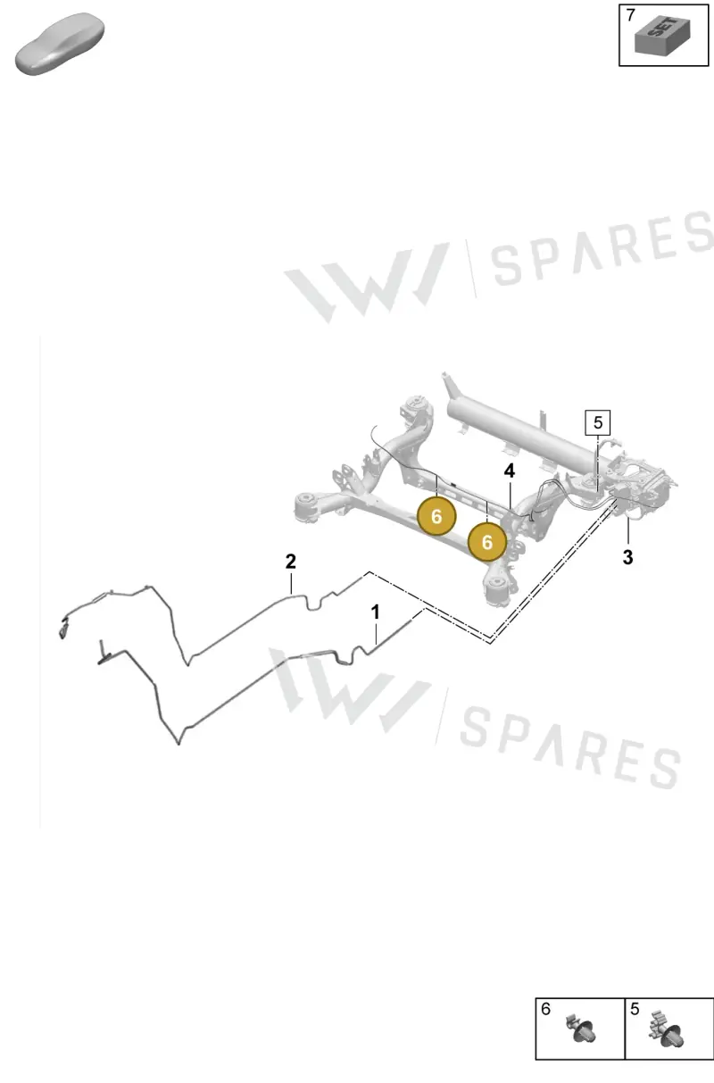 PAF108990 Porsche Combination Holder