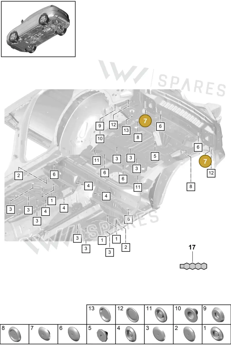 PAF80359310 Porsche Bungs