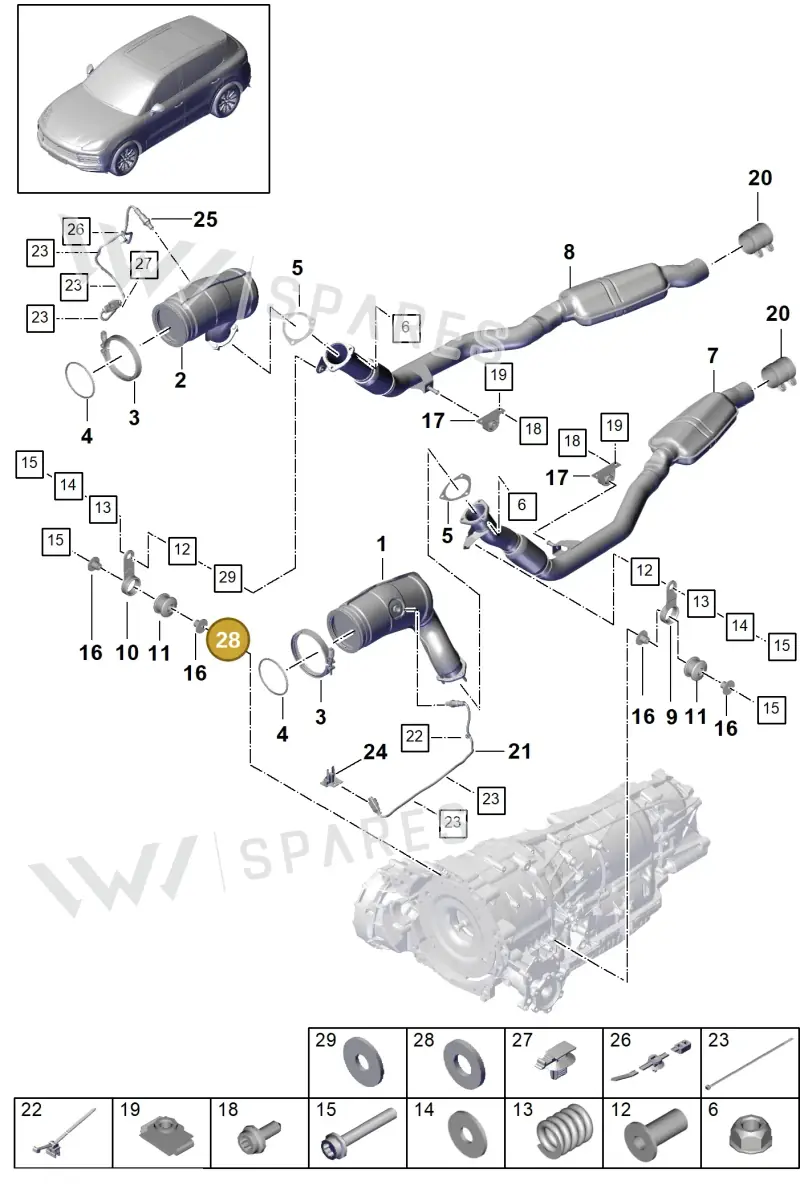 PAF901076 Porsche Washer