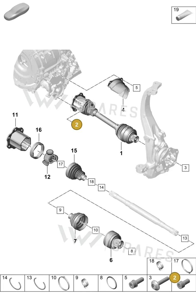 PAF904411 Porsche Screw