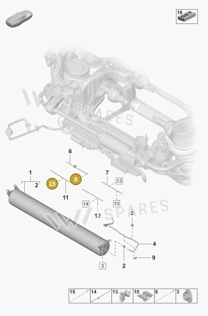 PAF906746 Porsche Cable Holder