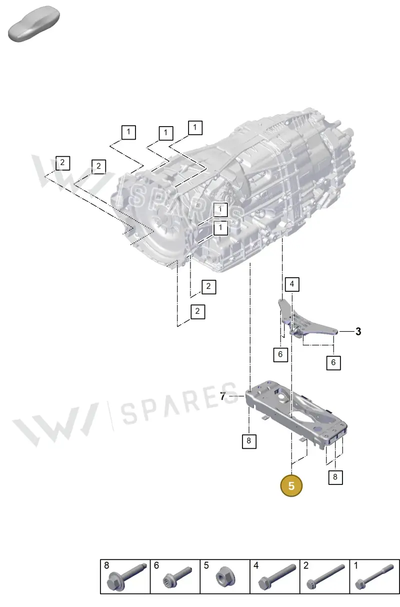PAF907988 Porsche Hexagon Collar Nut