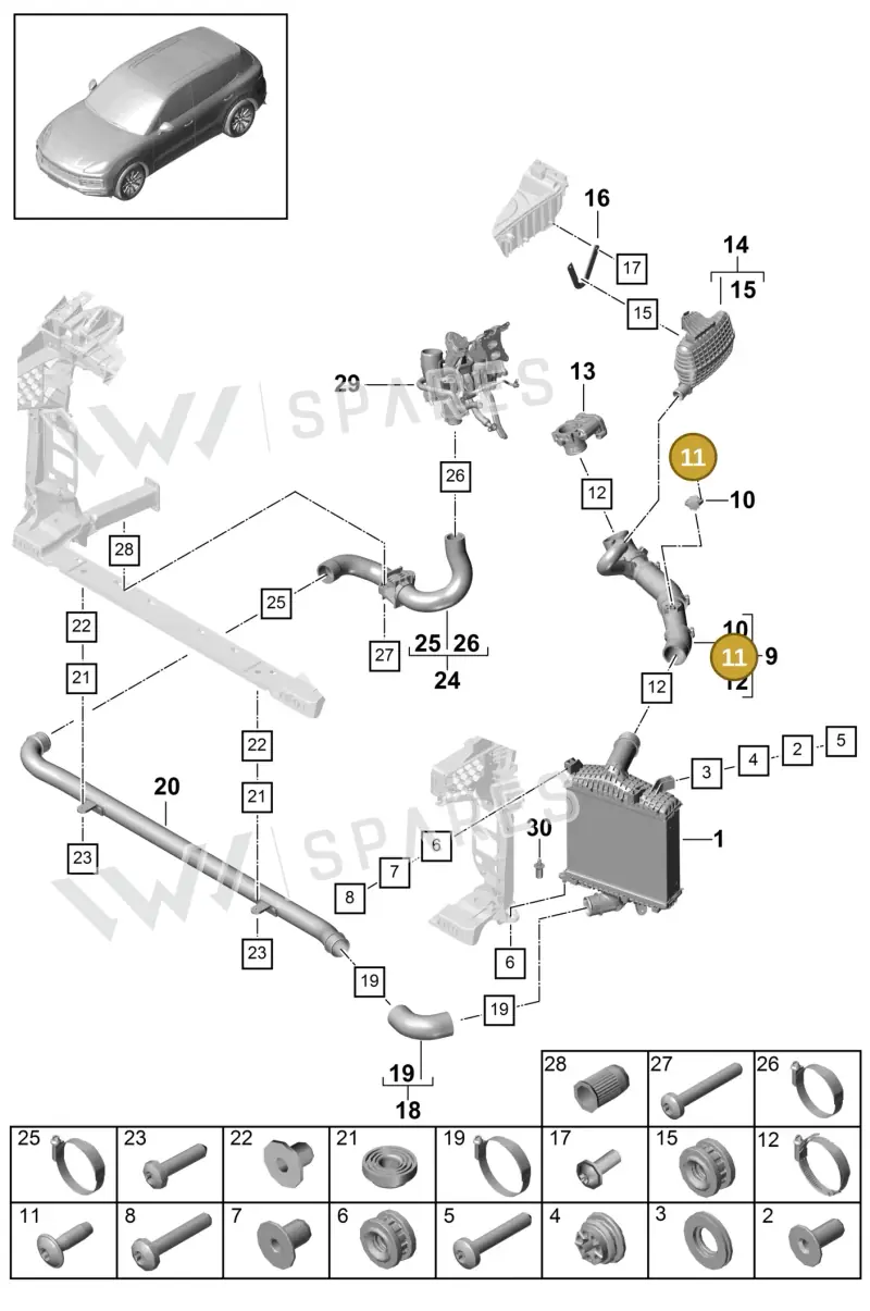 PAF909059 Porsche Oval Hexagon Socket Head Bolt