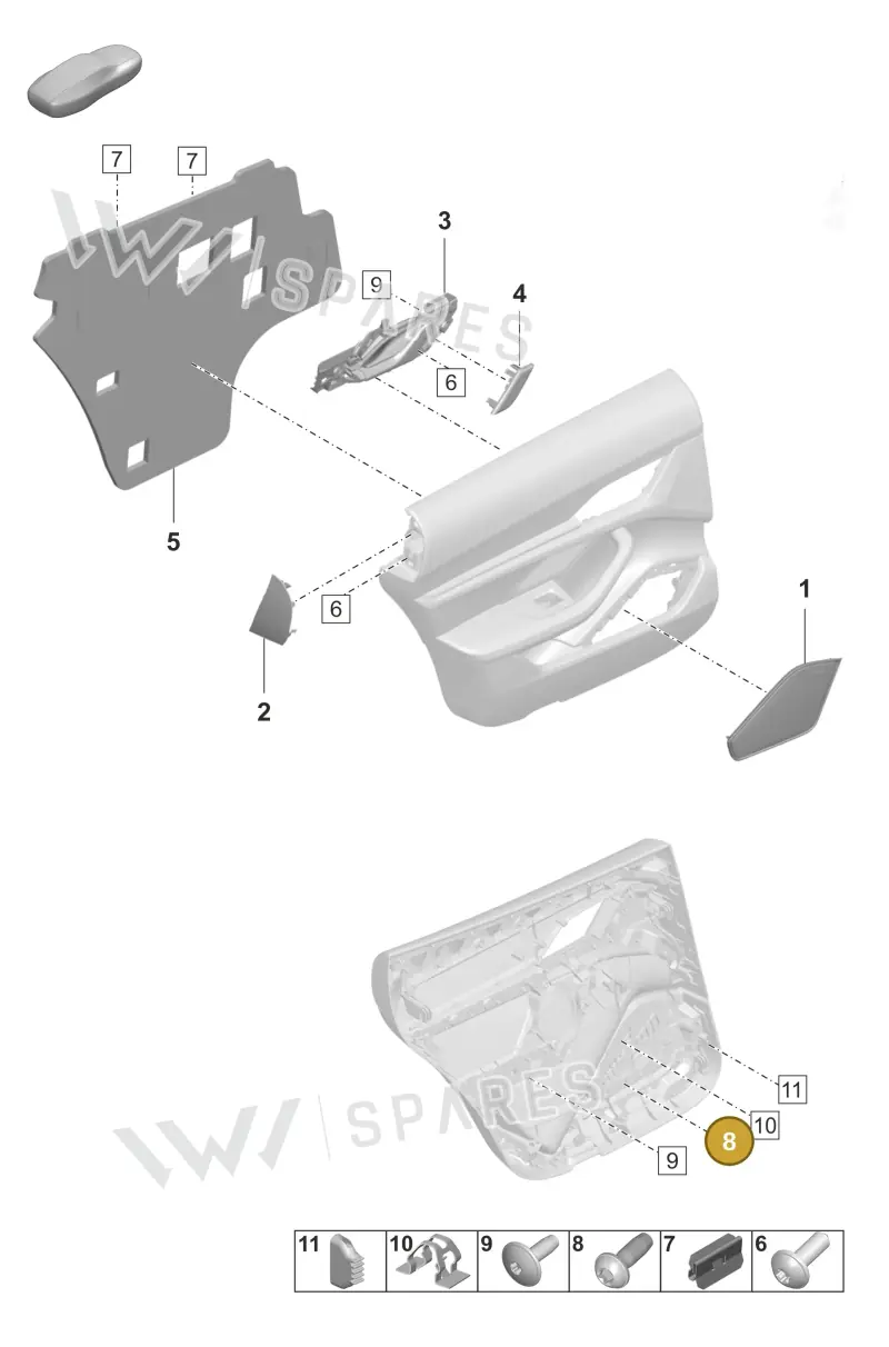 PAF909187 Porsche Hexalobular Flange Screw