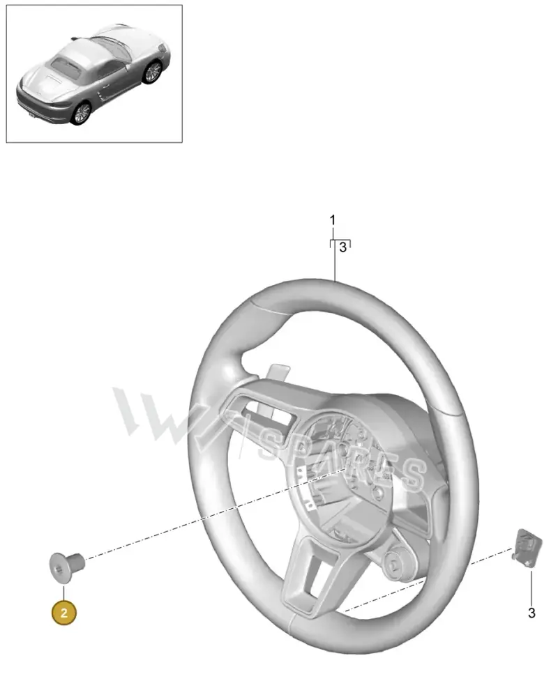 PAF910207 Porsche Screw with Interior Serrations