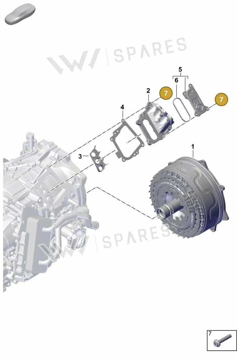 PAF910436 Porsche Hexagon Socket Head Bolt
