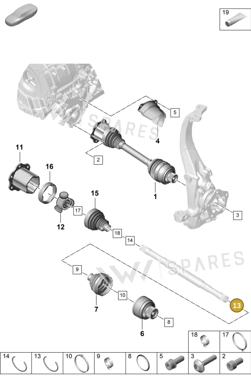 PAF910806 Porsche Securing Ring