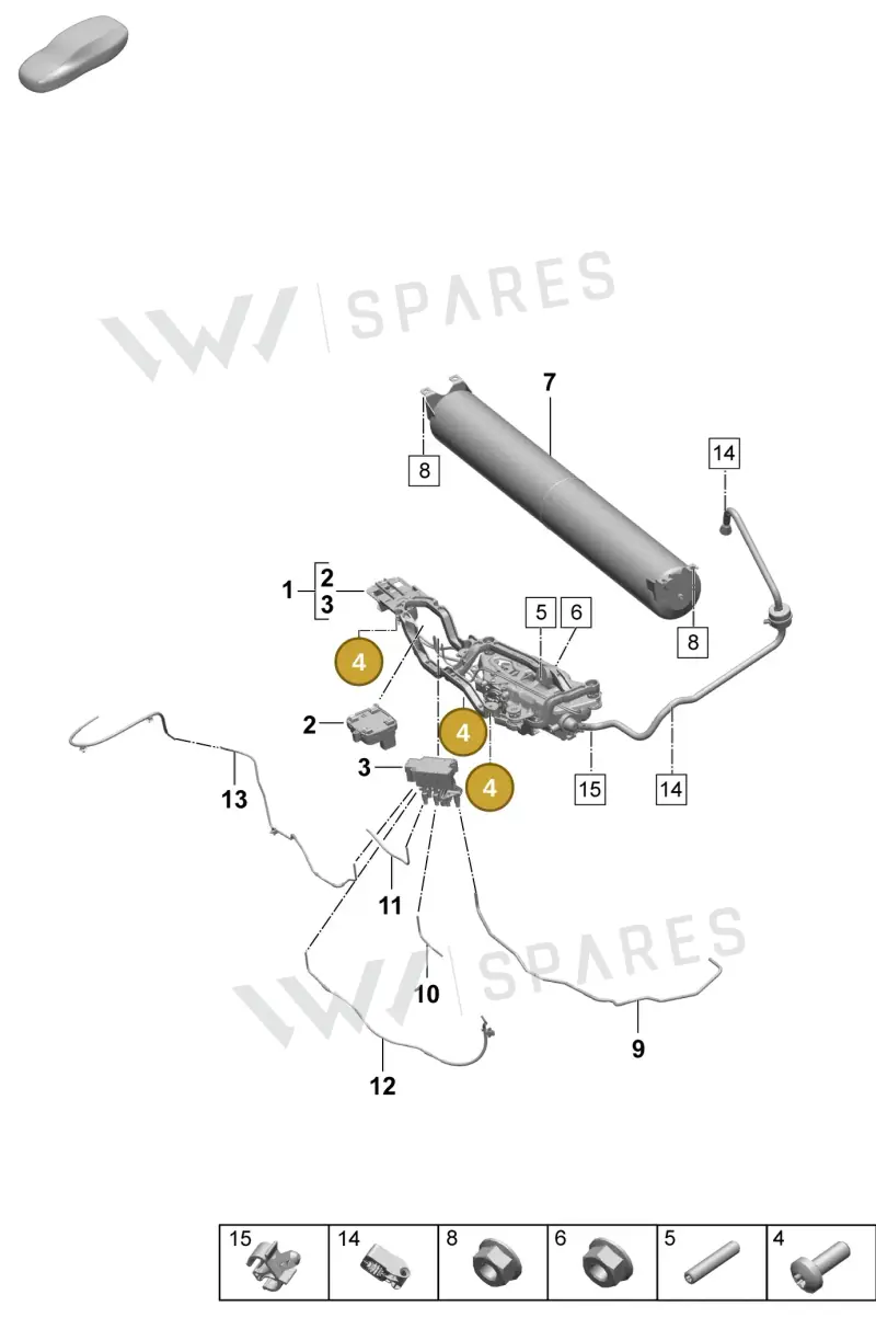 PAF912269 Porsche Hexagon Socket Head Bolt (Combi)