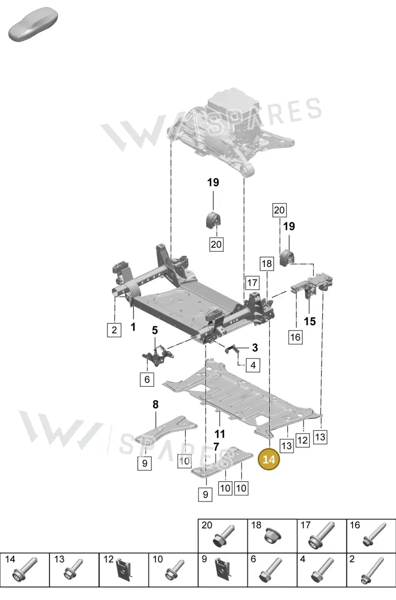 PAF912450 Porsche Screw