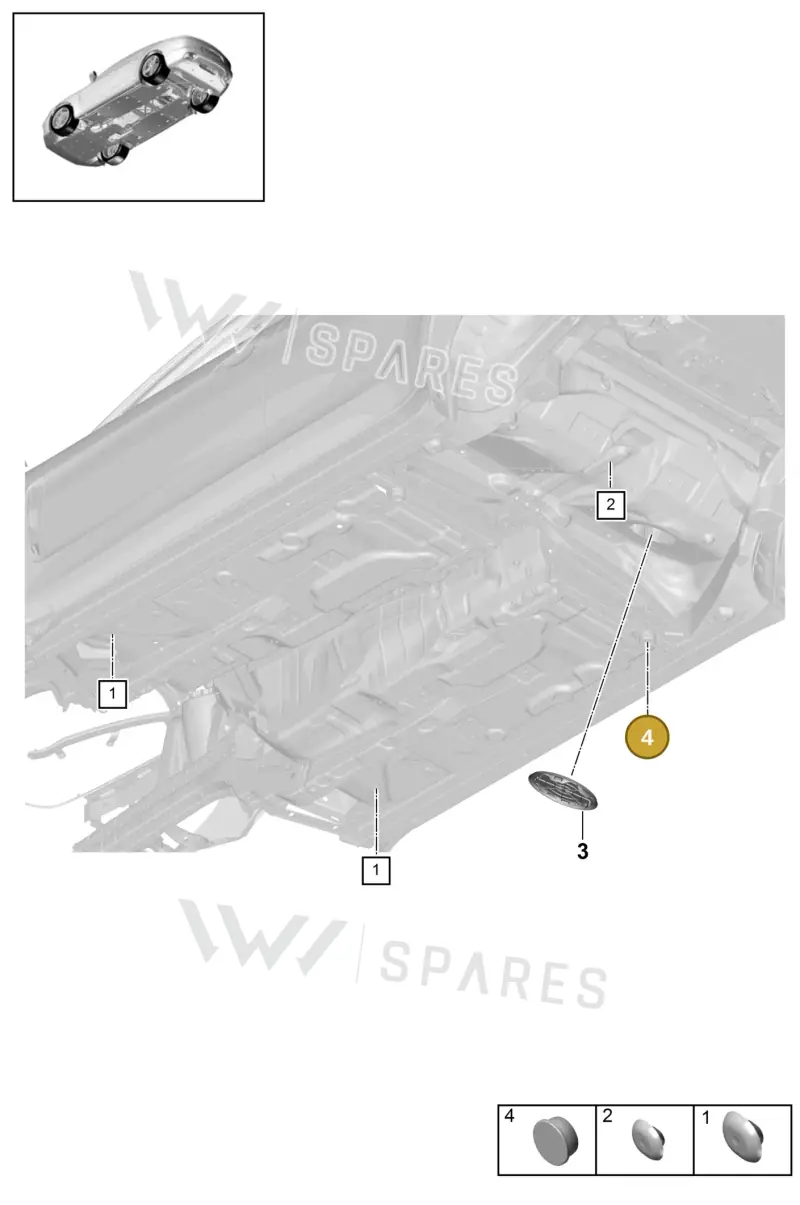 PAF912681 Porsche Bungs