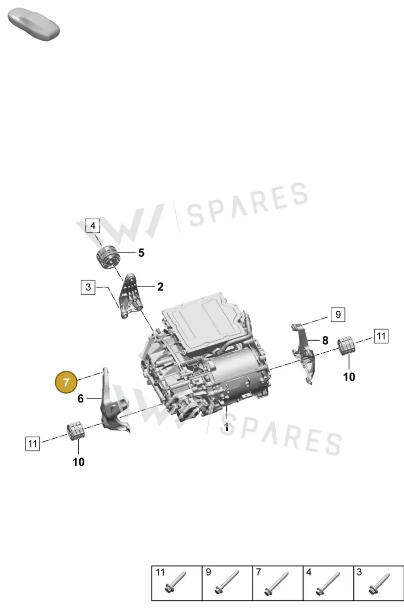 PAF913022 Porsche Hexagon Flange Screw