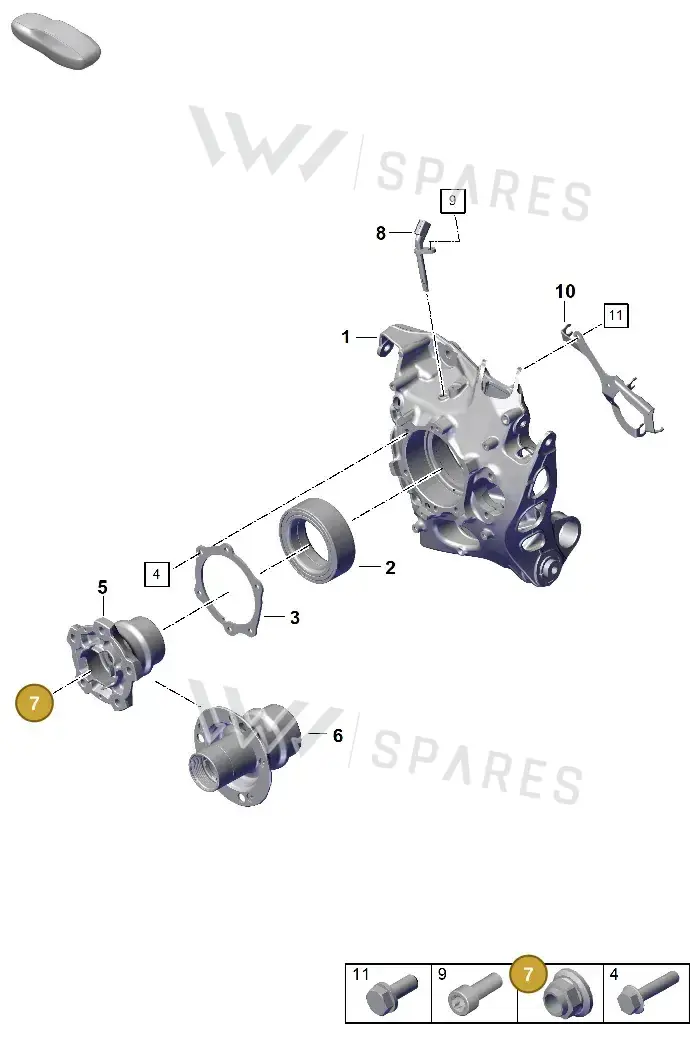 PAF913091 Porsche Hexagon Flange Screw (Combi)