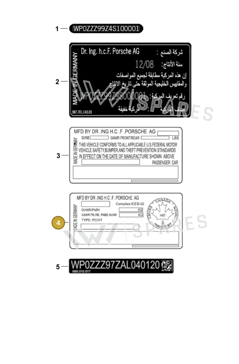V04015002BD Porsche Sticker