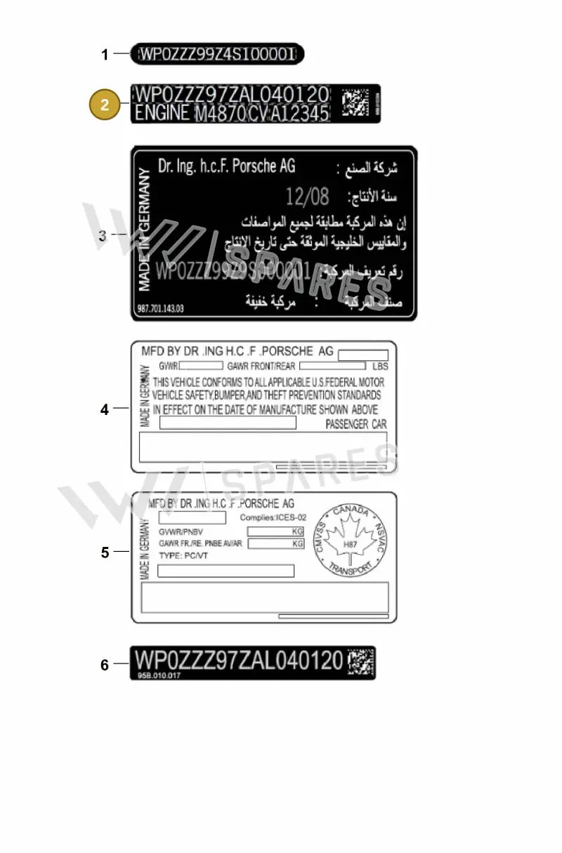 V04015002J Porsche Sticker