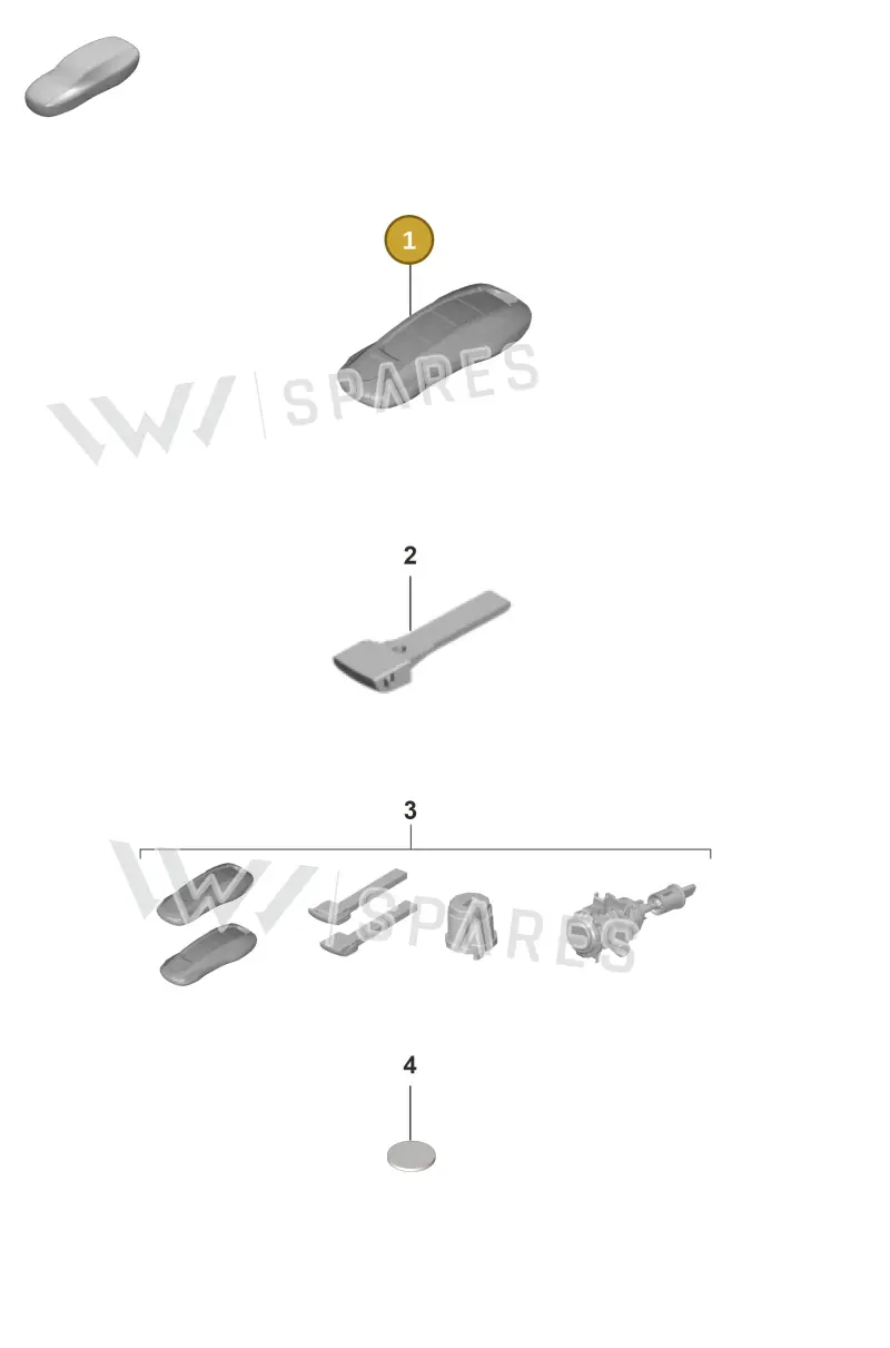 V04015853AM Porsche Handheld Transmitter