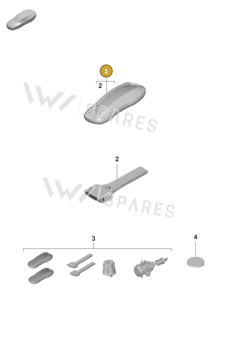 V04015853AQ Porsche Handheld Transmitter