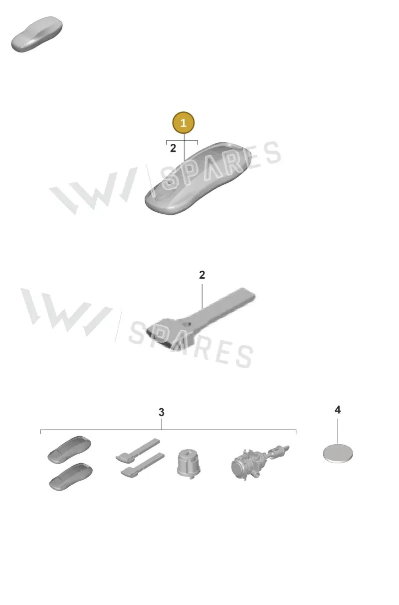 V04015853AS Porsche Handheld Transmitter