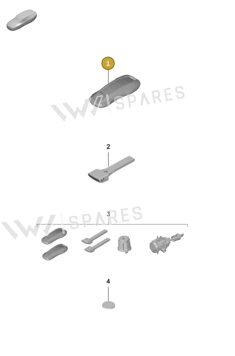 V04015853CD Porsche Handheld Transmitter