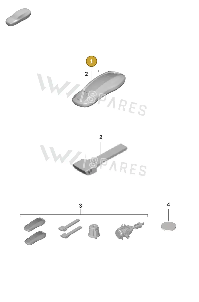 V04015953N Porsche Handheld Transmitter
