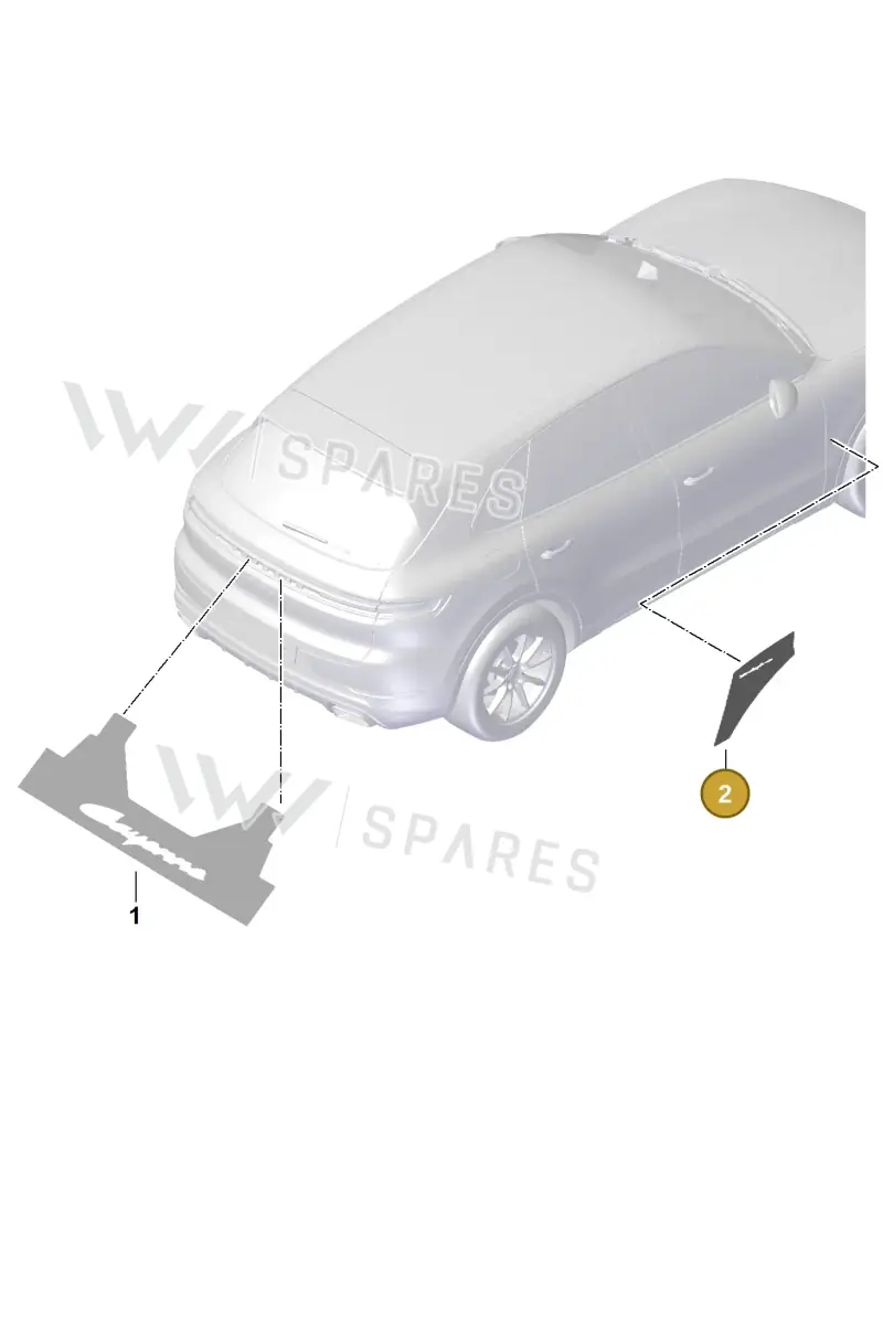 V04016003CM Porsche Assembly Aid for Lettering