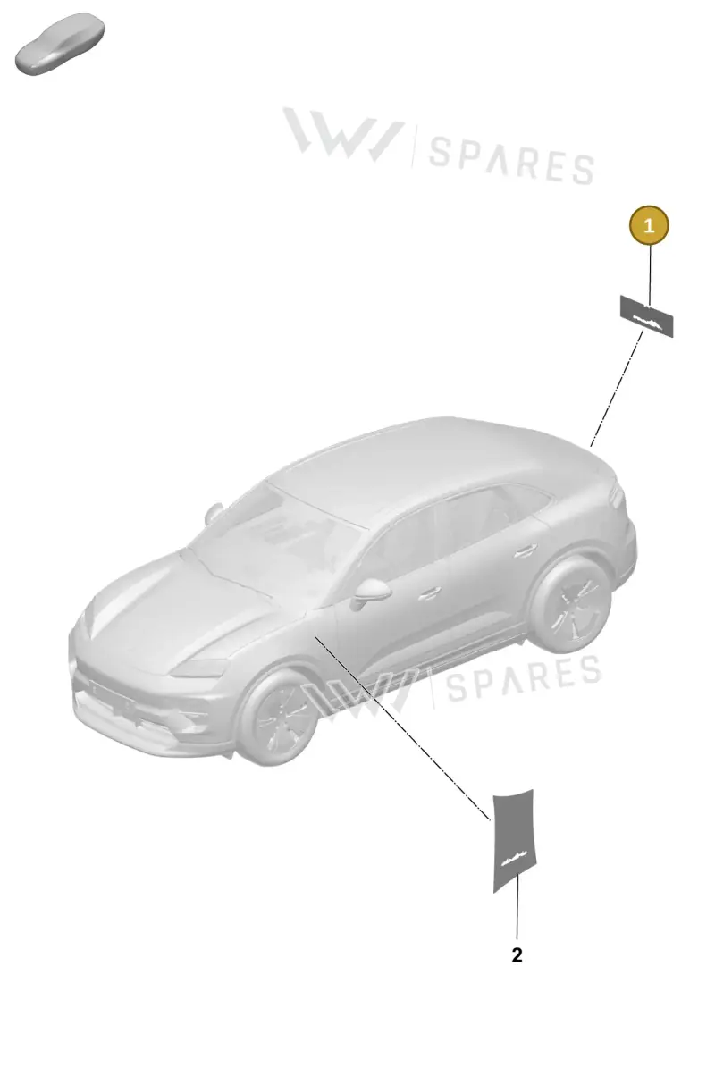 V04016003CQ Porsche Assembly Aid for Lettering