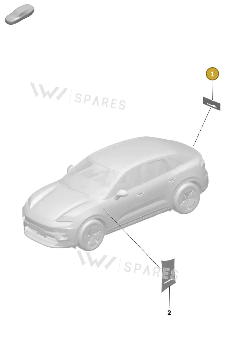 V04016003CR Porsche Assembly Aid for Lettering