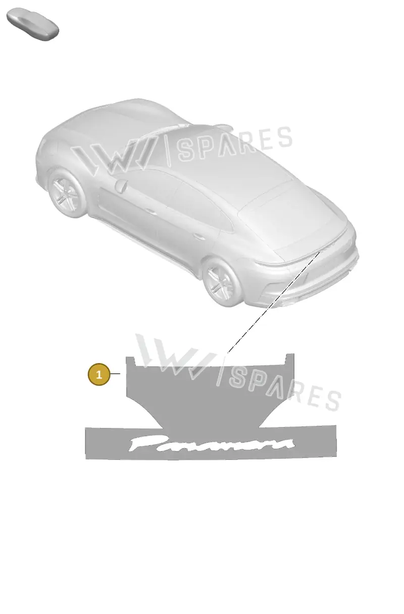 V04016003DG Porsche Assembly Aid for Lettering