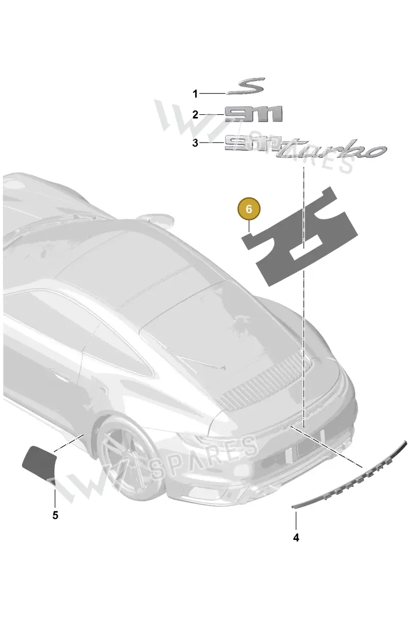V04016003DN Porsche Assembly Aid for Lettering
