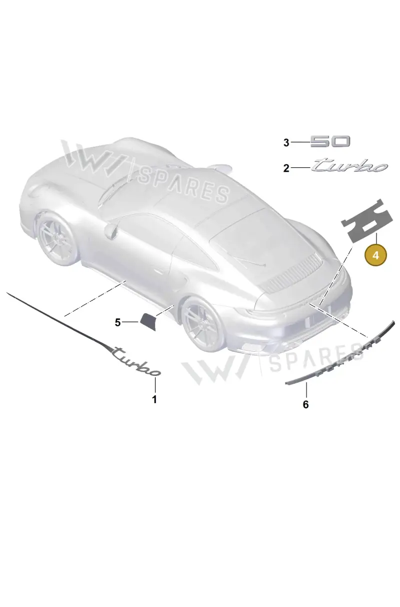 V04016003EH Porsche Assembly Aid for Lettering