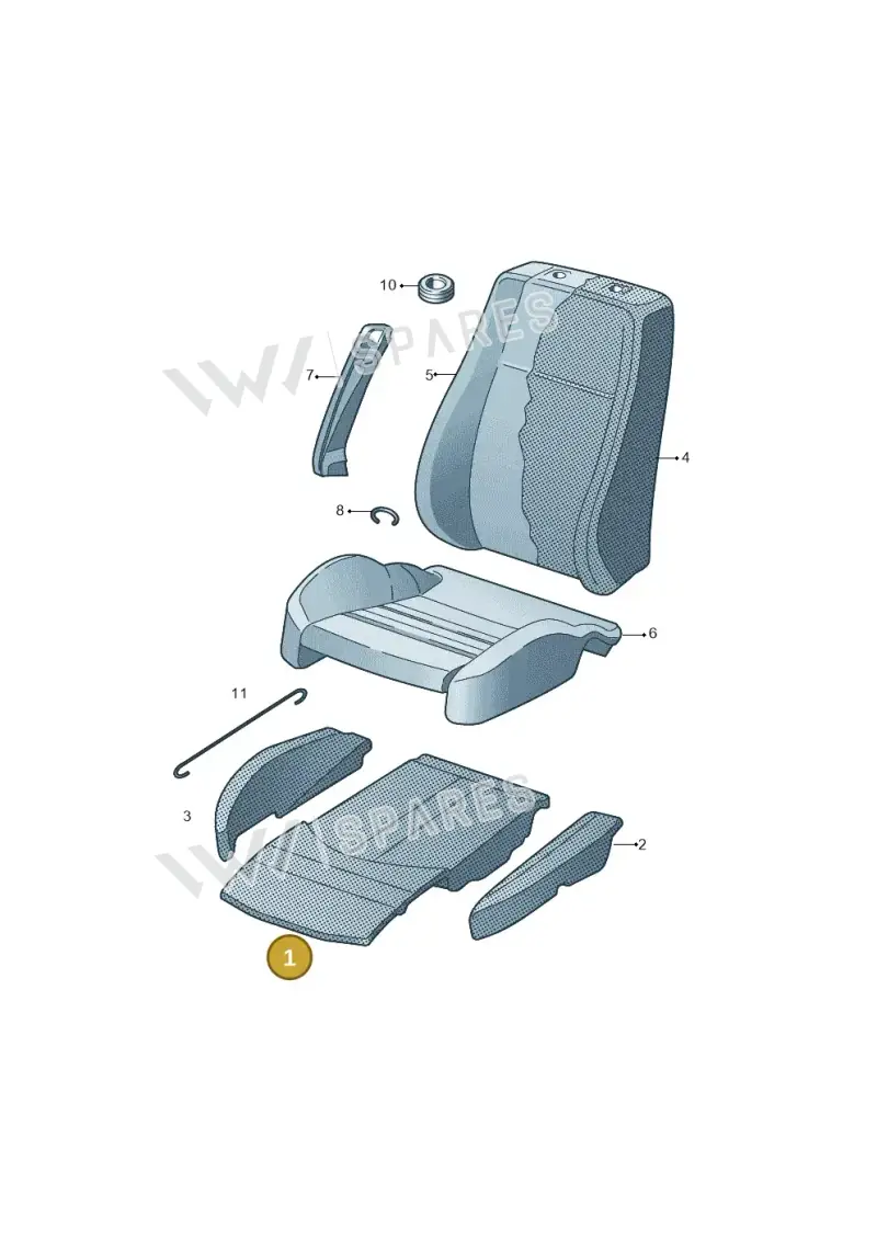 V04017001AQ Porsche Repair Set for Seat Heater