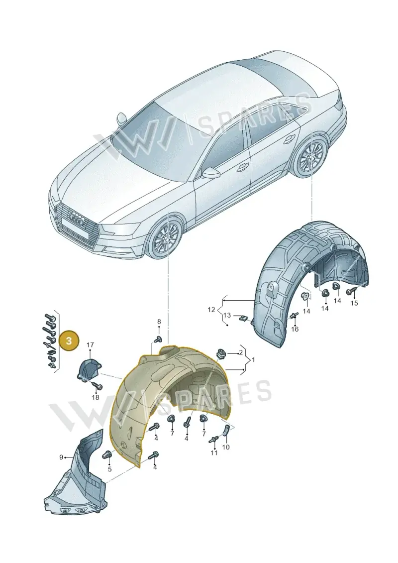V04017001B Porsche Fixing Set