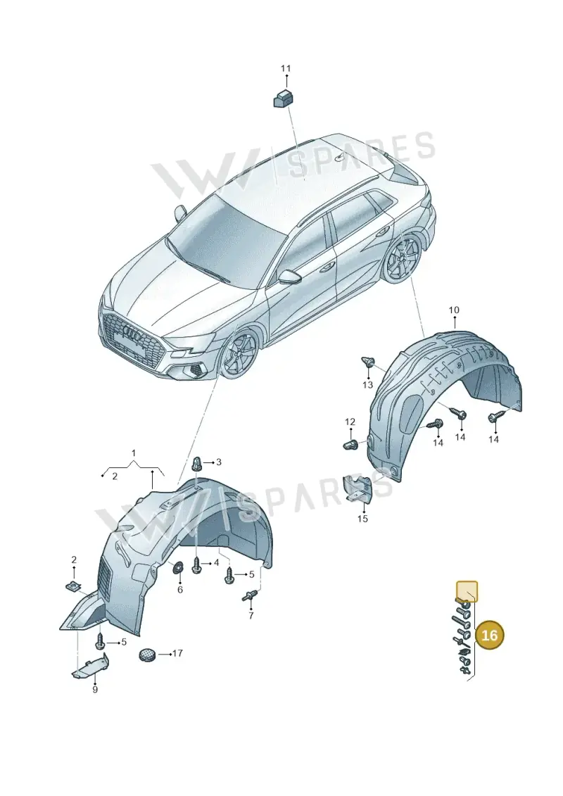 V04017001CK Porsche Fixing Set