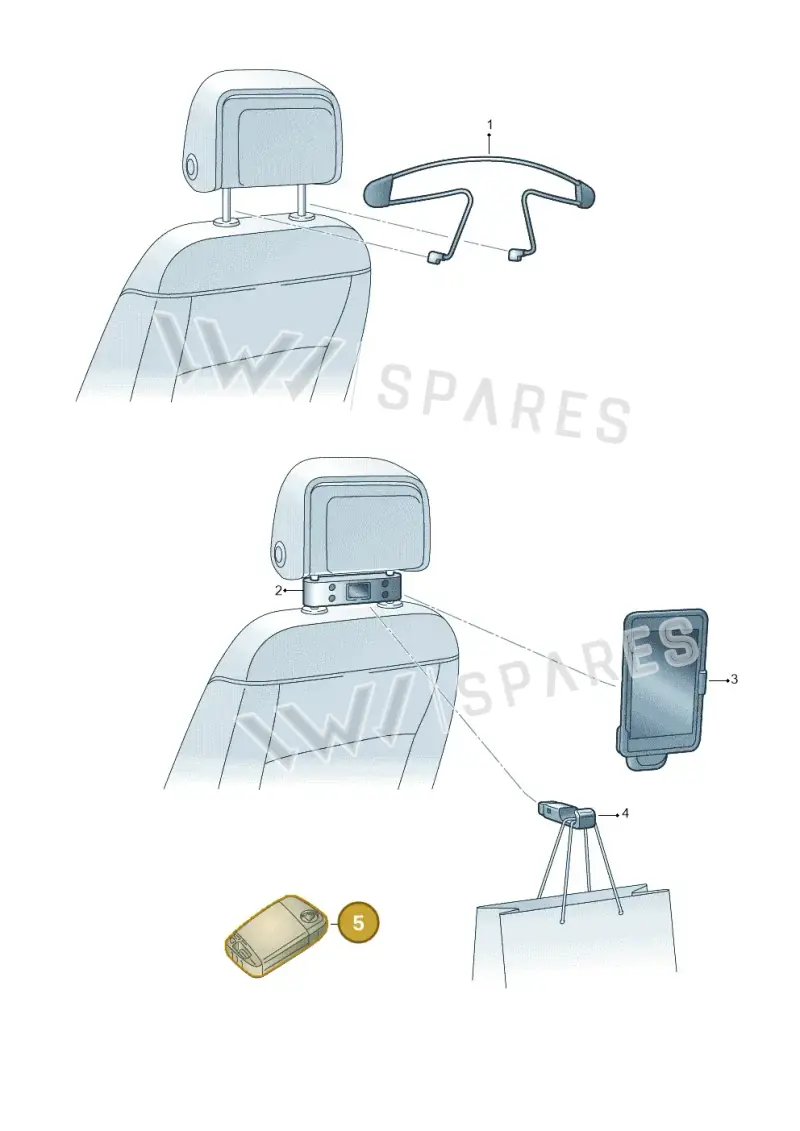 3V0087012B Skoda Key Cover