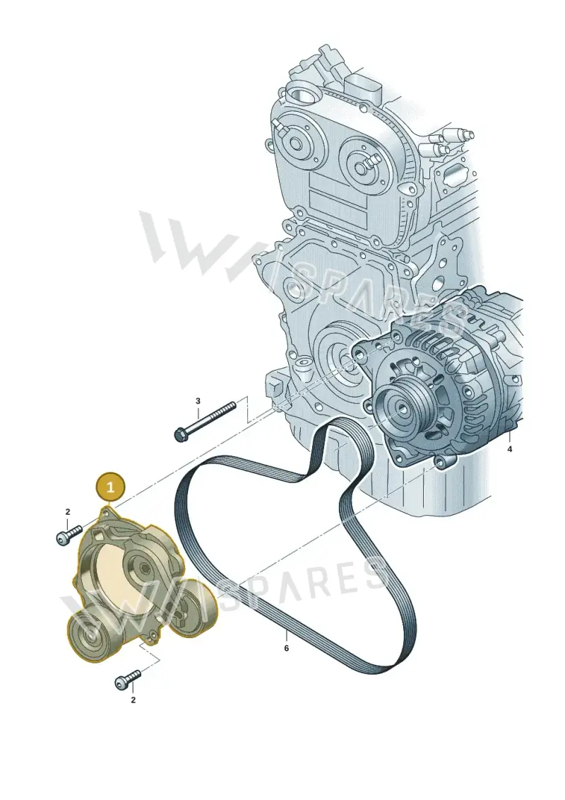 05C903305 Volkswagen Belt Tensioner Damper
