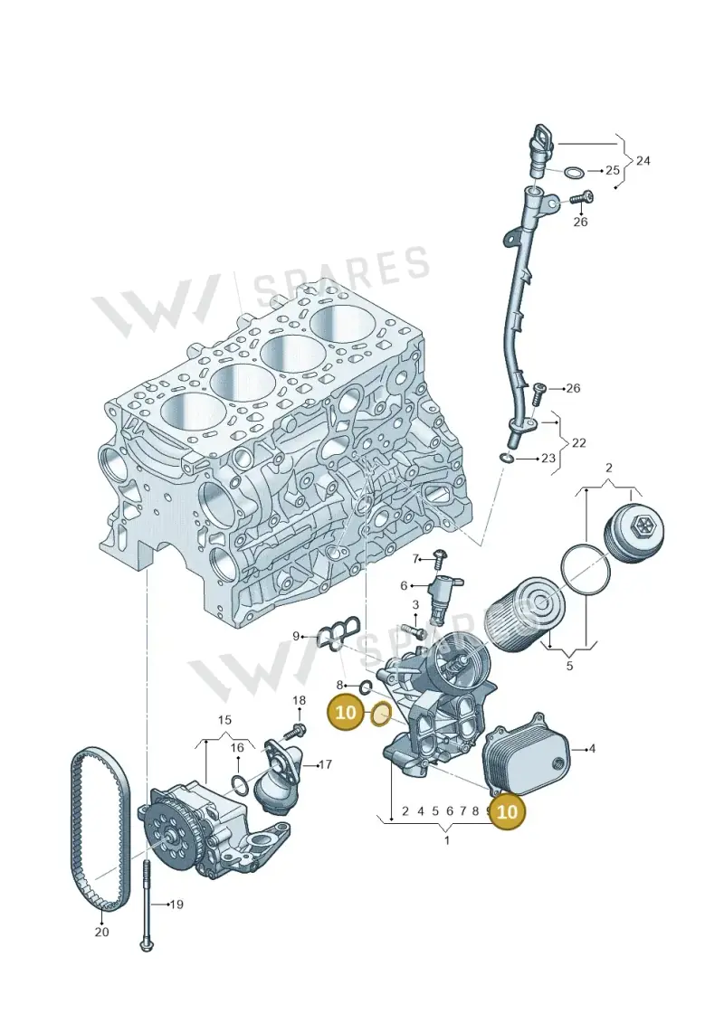 05L115441A Volkswagen Seal