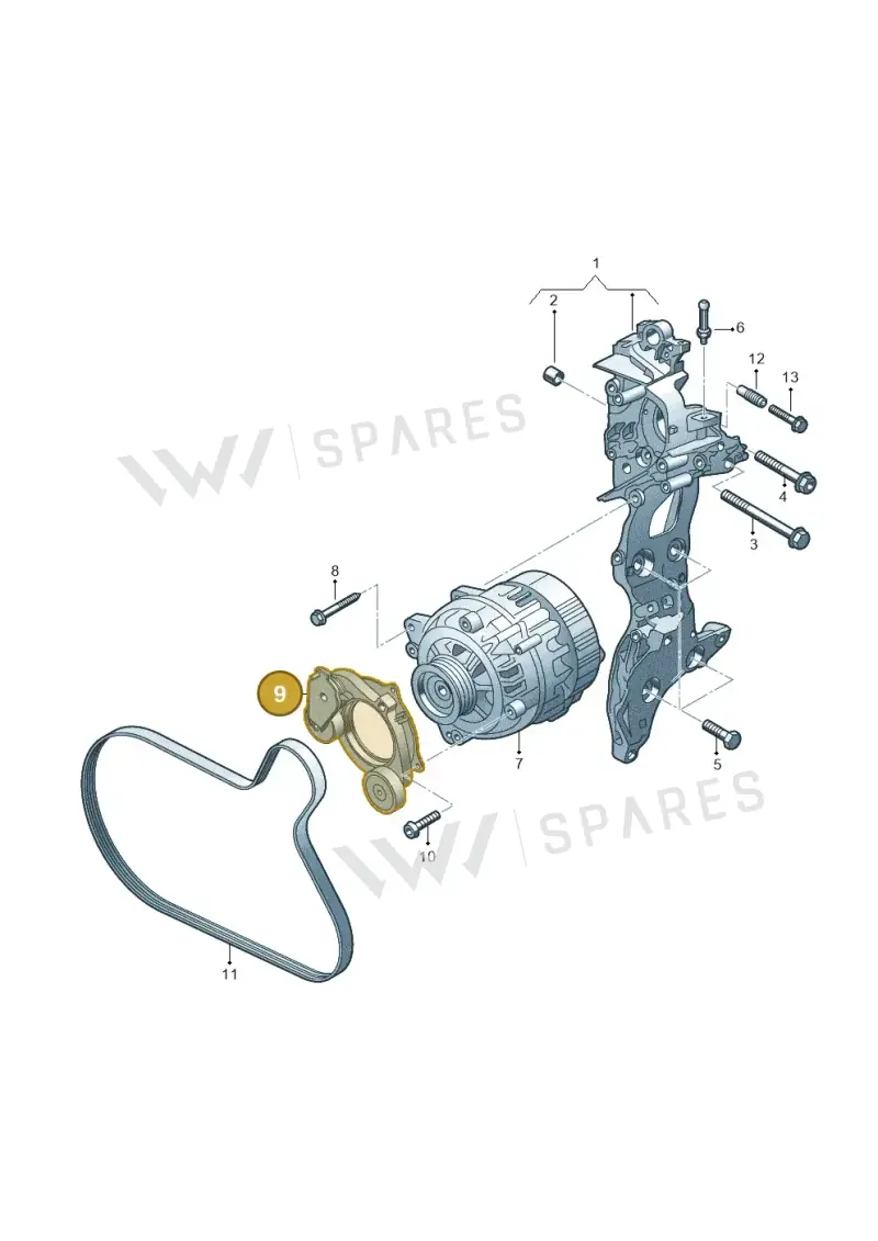 05L903305D Volkswagen Belt Tensioner Damper