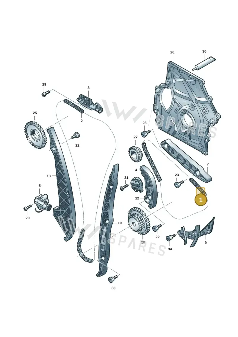 06N109158A Volkswagen Timing Chain