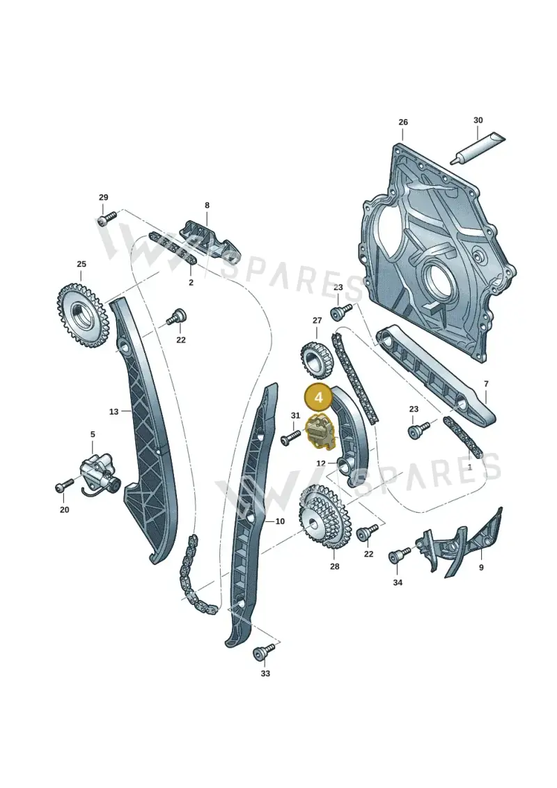 06N109467 Volkswagen Chain Tensioner