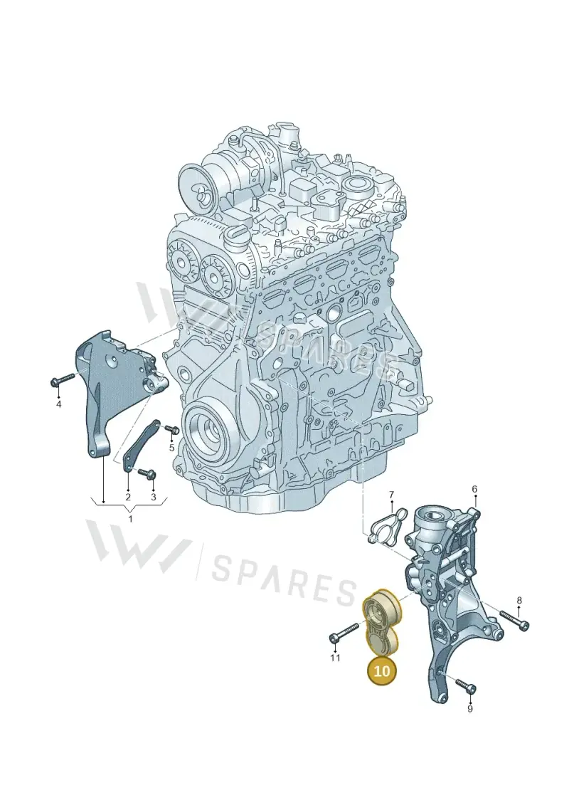 06Q903133B Volkswagen Belt Tensioner Damper
