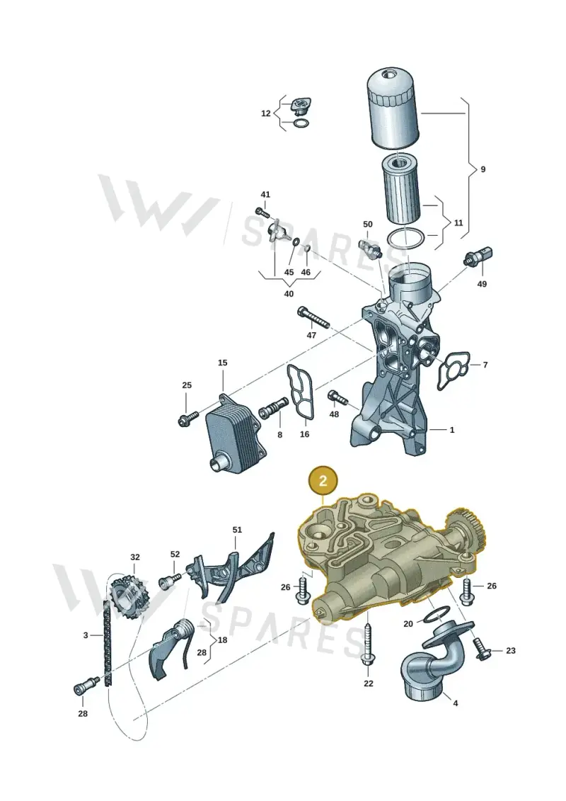 06R115105 Volkswagen Oil Pump