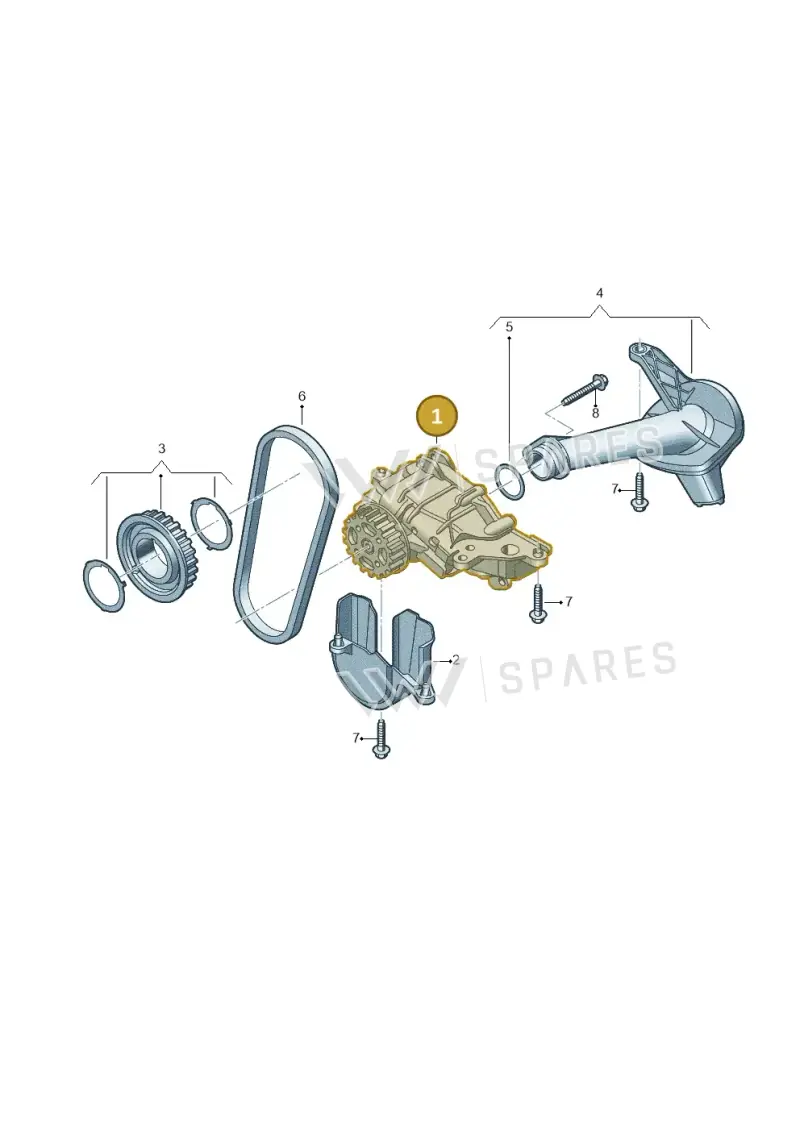0XW115103 Volkswagen Oil Pump