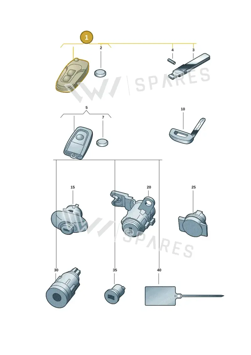 2HJ837202E Volkswagen Main Key